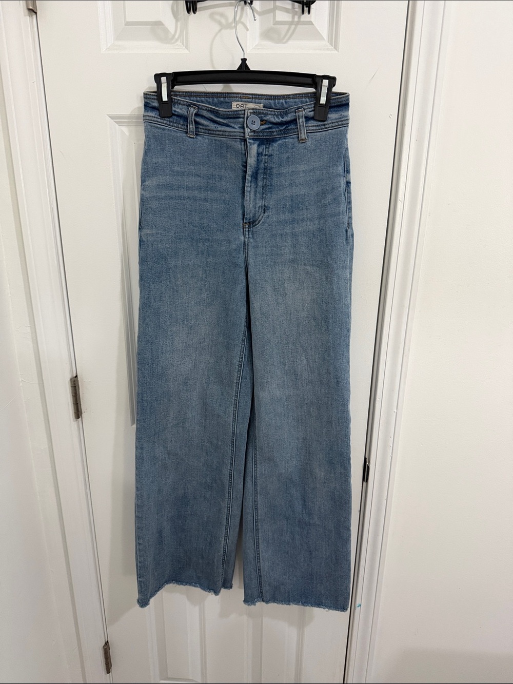 Oat New York Light Blue Wide Leg Size 28 Or 6